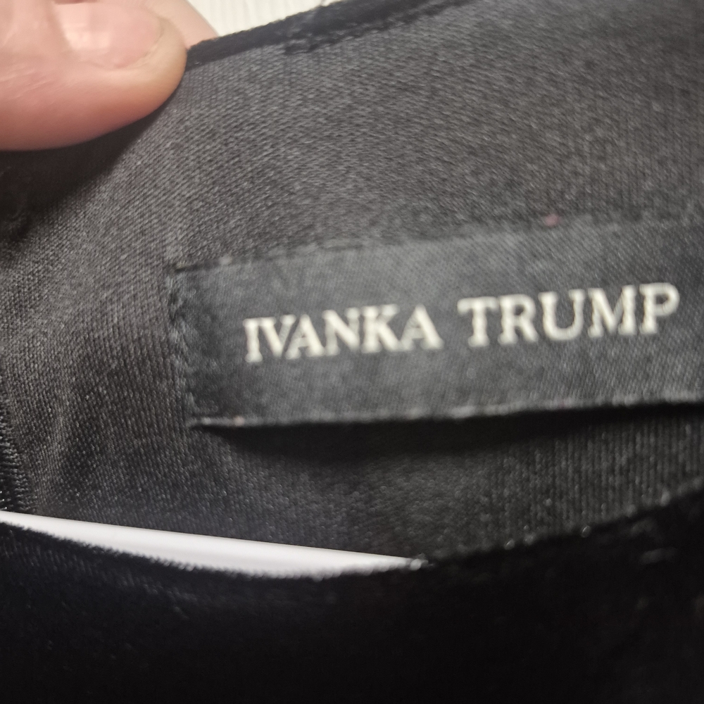 Ivanka Trump Black Midi Dress with Side Zipper Detail - Picture 3 of 4